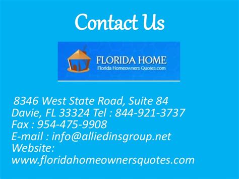 Some of the factors they consider in this situation. Florida Homeowners Insurance Companies