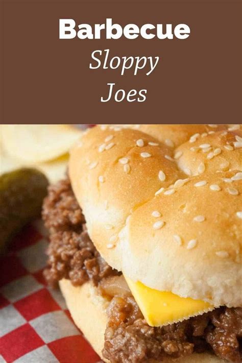 Barbecue Sloppy Joes Sloppy Joe Sauce Homemade Dinner Recipes
