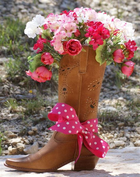Flowers In Cowboy Boots Flowers Chj