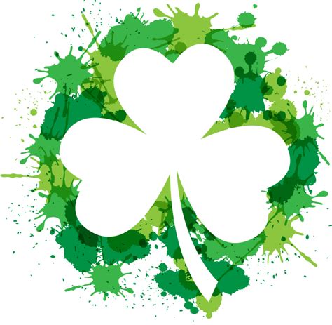 Shamrock Saint Patricks Day Free Printable 3 Leaf Clover Clipart