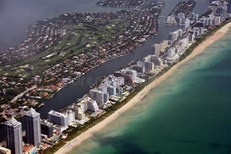 South Florida Beaches Aerial View Stock Photo Image Of View Shore