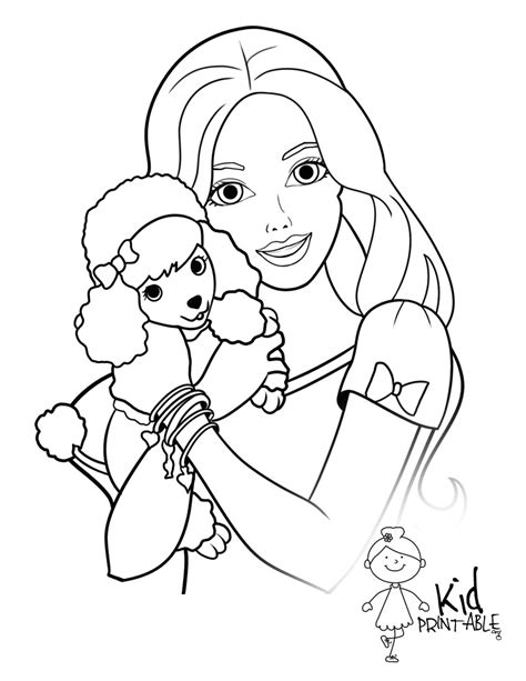 Barbie Face Coloring Pages At Getdrawings Free Download