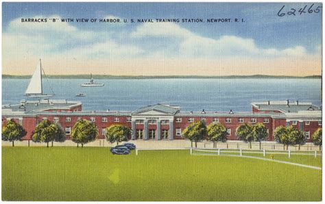Barracks B With View Of Harbor U S Naval Training Station Newport
