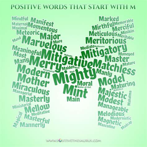 Descriptive adjectives descriptive adjectives are the grammatical icing on the cake or bubbles in the bathwater. Positive adjectives that start with M | Positive adjectives, Positive words, List of positive ...
