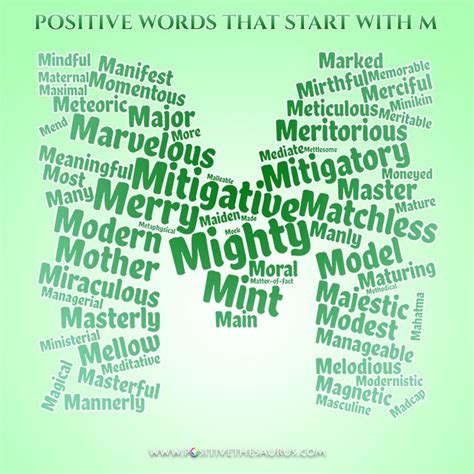 Examples of some positive adjectives in the sentence: Positive adjectives that start with M | Positive ...