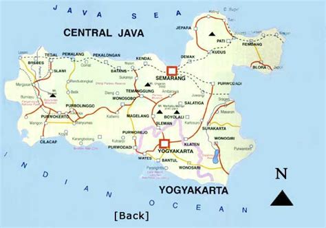 Equirectangular projection, n/s stretching 101 %. Yogyakarta Map and Yogyakarta Satellite Image