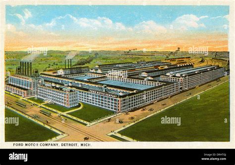 Ford Motor Company Factory Detroit Michigan Usa Stock Photo Alamy
