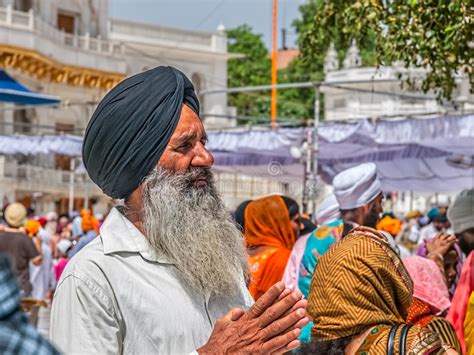 Sikh Devotee At The Golden Temple Editorial Photography Image Of