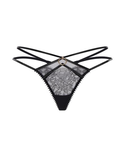 Foxie Thong In Black By Agent Provocateur