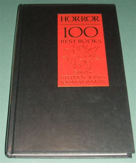 horror 100 best books signed limited edition 83 of 300 by stephen jones and kim newman editors