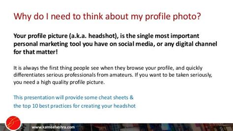 10 Essential Steps To A Great Social Media Profile Photo