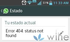 My whatsapp is showing error , status unavailable. 20 creativos estados para WhatsApp