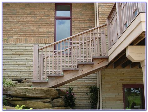 If your deck is below 30, then you do not need a railing for most north american jurisdictions. Horizontal Deck Railing Code - Decks : Home Decorating ...