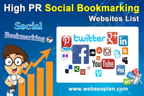 Top Dofollow High Pr Social Bookmarking Sites List Web Seo Plan