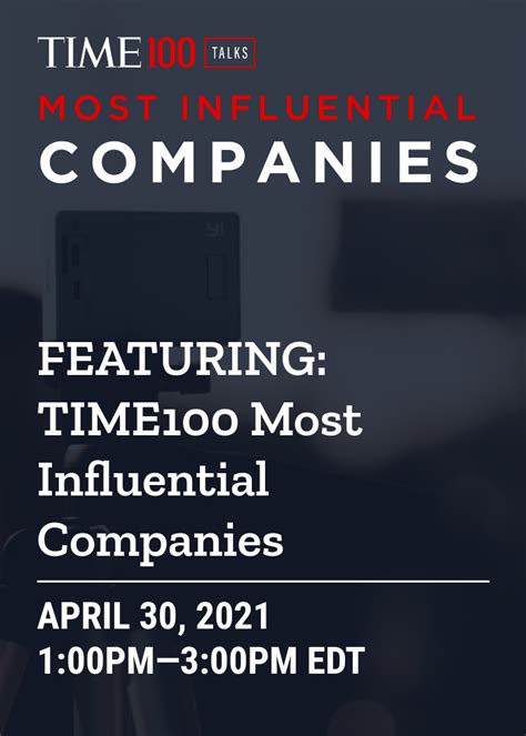 Featuring Time100 Most Influential Companies