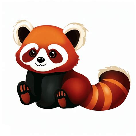 Cute Red Panda Clipart Image - ClipartLib