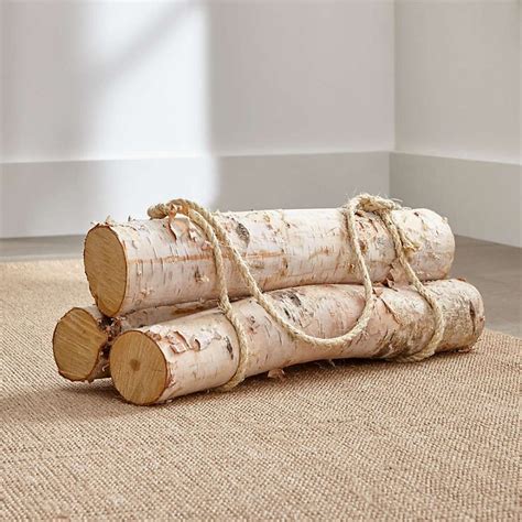Birch Logs Set Of 3 Reviews Crate And Barrel Birch Logs Crate