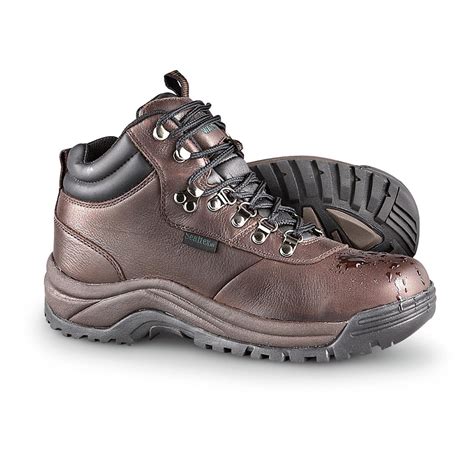 Mens Propét Cliff Walker Waterproof Hiking Boots Brown 207195
