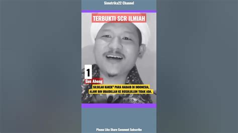 Silsilah Kakek² Para Habaib Di Indonesia Alawi Bin Ubaidillah Ke