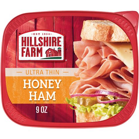 Hillshire Farm Sliced Honey Ham Deli Lunch Meat Oz Walmart Com