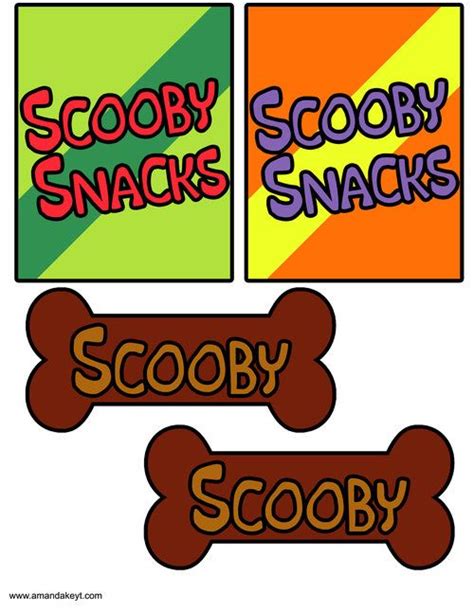 Printable Scooby Snacks Box