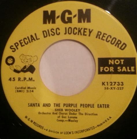 Sheb Wooley Santa And The Purple People Eater Star Of Love 1958