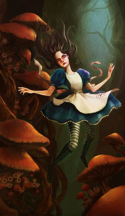 Alice Falling Through Wonderland By Zuzumoo On Deviantart