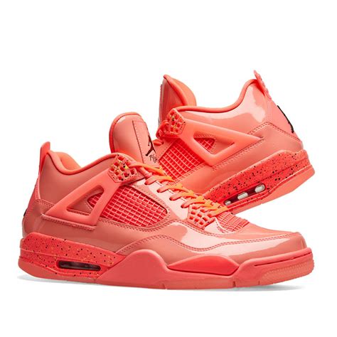 Air Jordan 4 Retro W Hot Punch Black And Volt End It