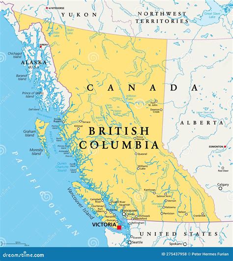 Political Map Of British Columbia