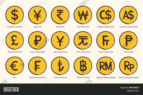World Currency Symbol Vector And Photo Free Trial Bigstock