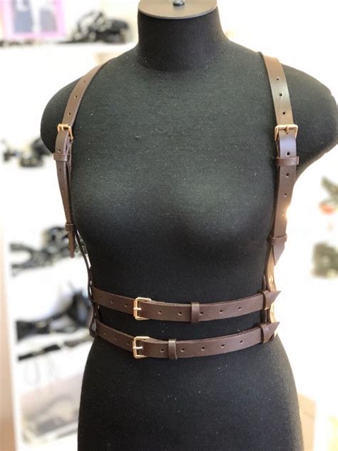 Harness Leather Harness Leather Body Belt Harness Women Etsy