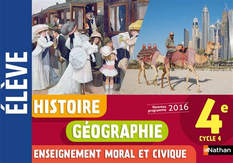 Histoire Géographie Emc 4e Manuel Numérique élève 9782091148083