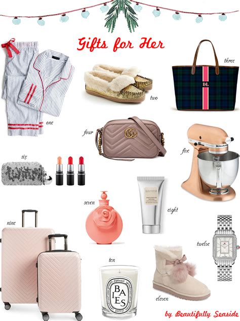From plush robes to personalized wall art, our selection of unique gifts for women will be cherished for years to come! HOLIDAY GIFT GUIDE FOR HER | Beautifully Seaside