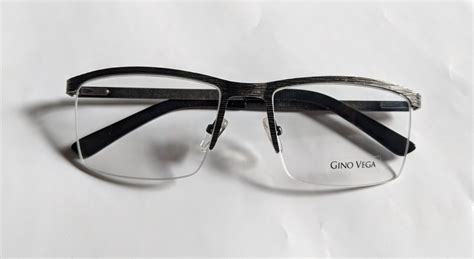 Gino Vega Grey Silver Metallic Gv1073 C1 54[]18 140 Glasses Frames W Case New Ebay