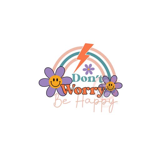 don t worry be happy heat transfer print homeyhome decor