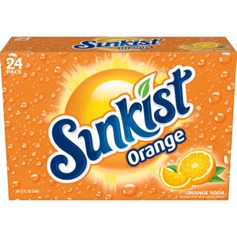Sunkist Orange Soda Cans 24 Pk 12 Fl Oz Ralphs