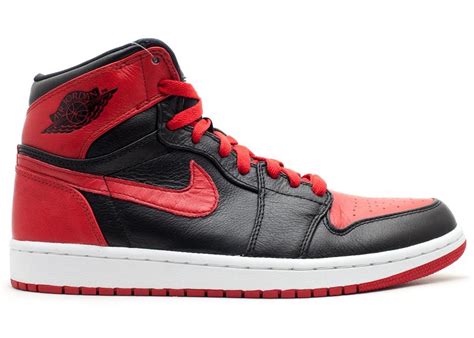 Air jordan 1 retro high's shoe material may change depending on the shoe's colorway or release date. Jordan 1 Retro Banned (2011) - 432001-001