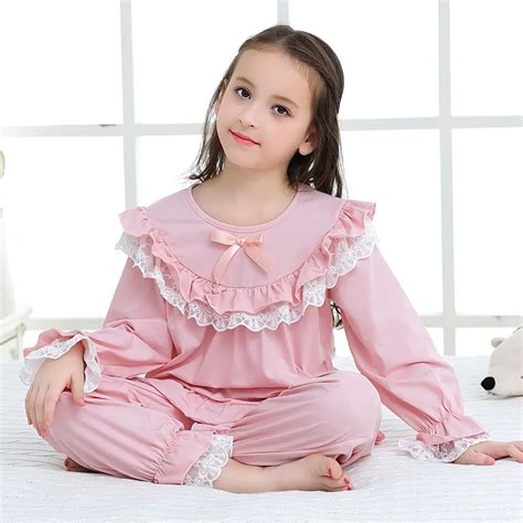 Buy New Autumn Girl Pajama Set Kids Home Cloth Girls