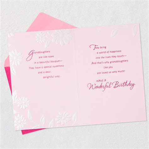 Granddaughters Are Like Roses Birthday Card Greeting Cards Hallmark