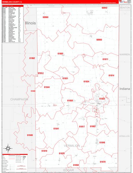 Maps Of Vermilion County Illinois