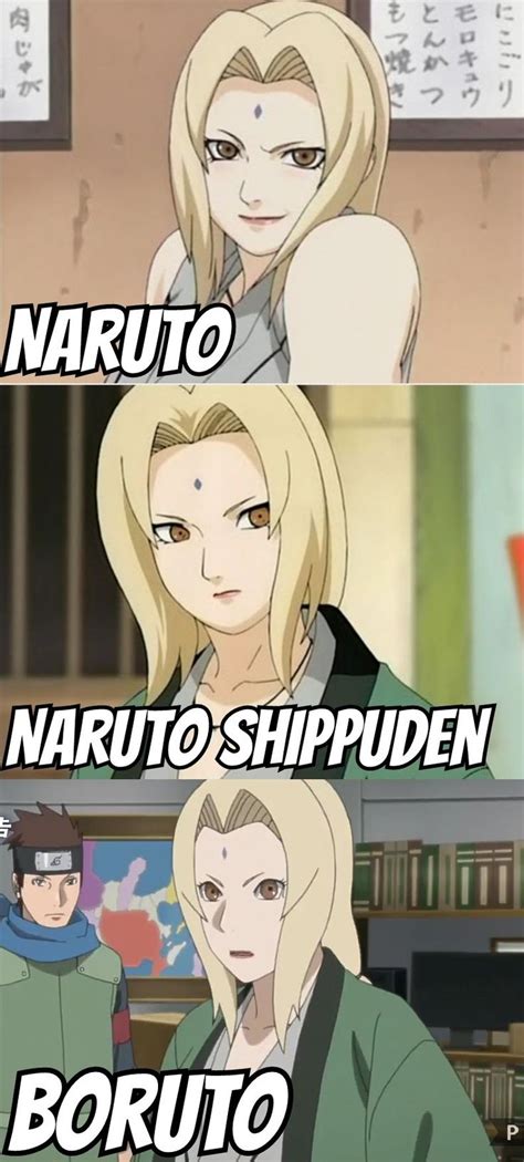 Tsunade Evolution During Naruto Naruto Shippuden And Boruto ️ The