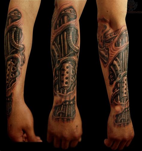 Mechanical Sleeve Tattoos