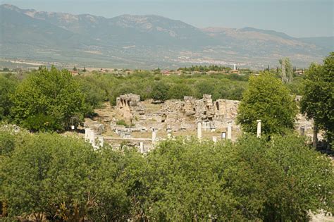 Hadrianic Baths In Aphrodisias Ancient City In Aydin Turkiye Stock