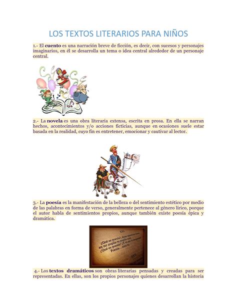 Los Textos Literarios Para Niños Calameo Downloader