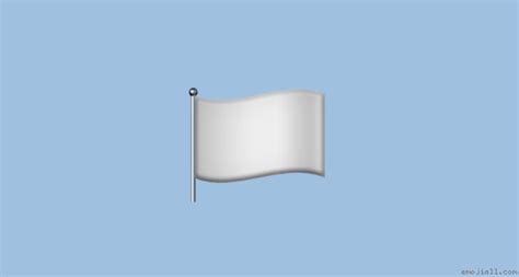 🏳︎ Text Style White Flag Emoji High Definition Big Picture And