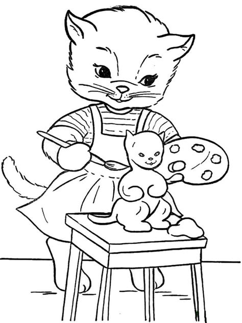 Cats Coloring Pages Download And Print Cats Coloring Pages