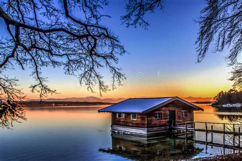 Boathouse Stock Photo Image Of Germany Landscape Lake 85709314