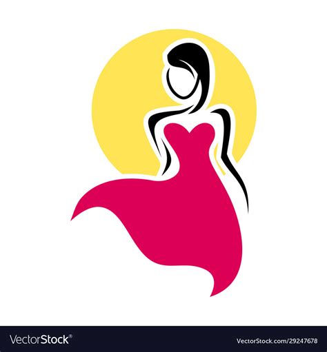 Women Shape Boutique Spa Logo Woman Fashion Logo Vector Image