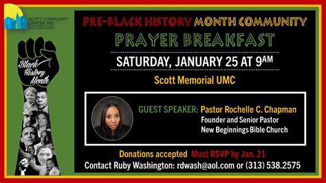 Pre Black History Month Community Prayer Breakfast