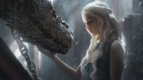 Daenerys Targaryen Dragon Game Of Thrones Fantasy 4k 2594